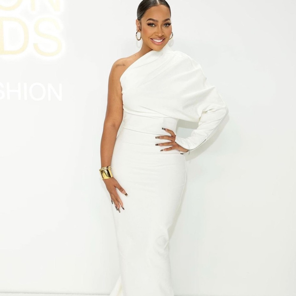 💕White faux leather dress